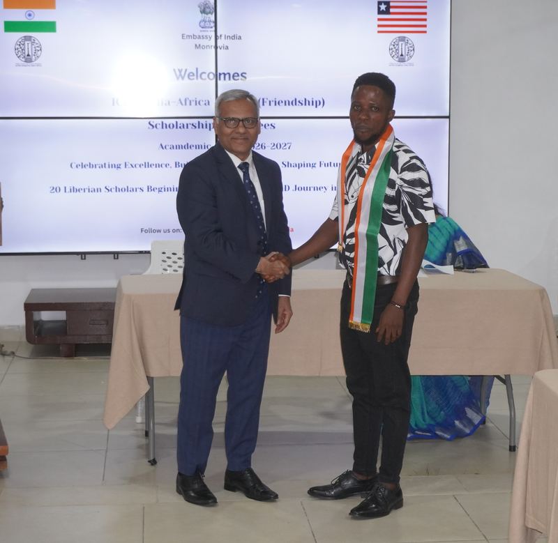 Honouring of 20 Liberian Students Awarded ICCR India–Africa Maitri Scholarships for AY 2026-2027 – 06 July 2026
